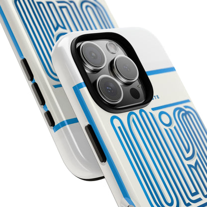 Vibrant 3D Wrap Phone Case in Blue Alphabet Design for Stylish Protection Compatible with iPhone 13, 14, 15 & 16 – All Models Including Pro, Pro Max & Plus