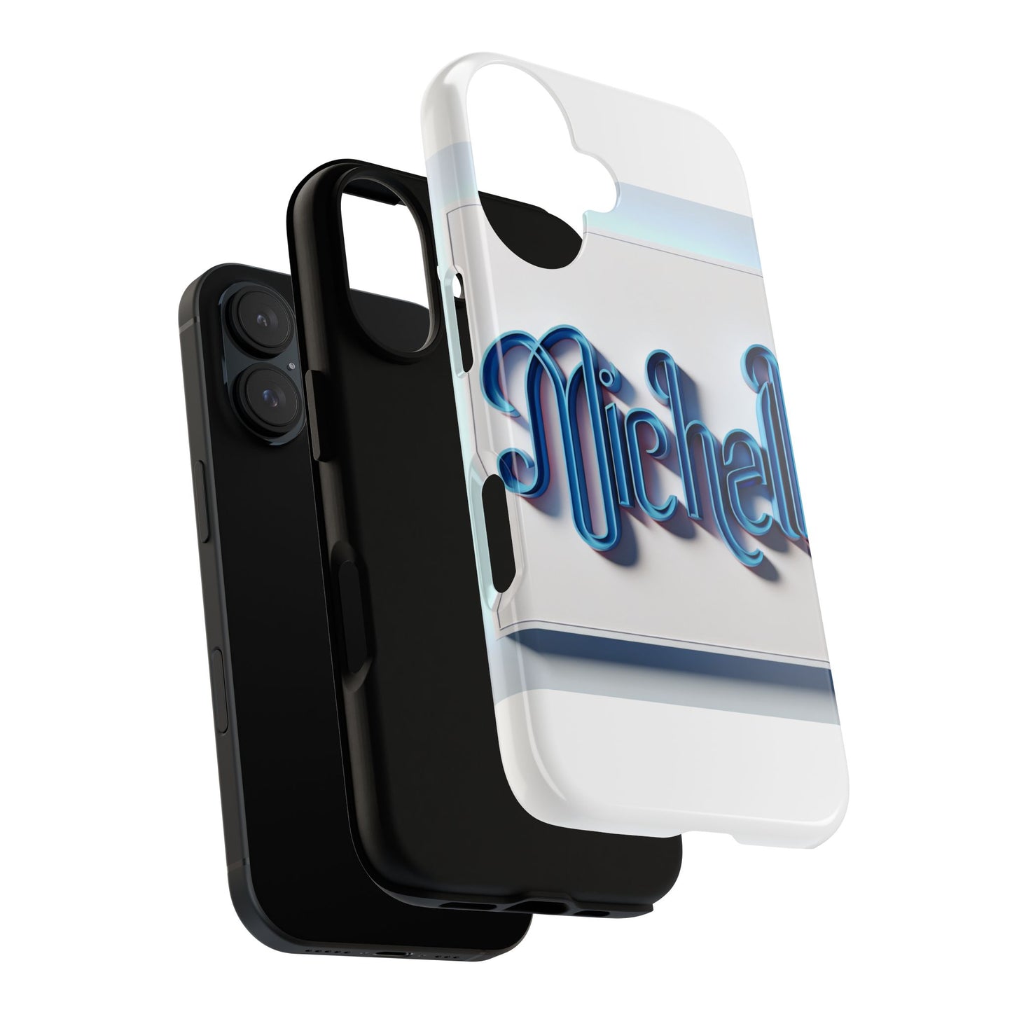 vibrant 3d glossy phone case in retro blue design stylish protection accessory compatible with iphone 13, 14, 15 & 16 – all models including pro, pro max & plus