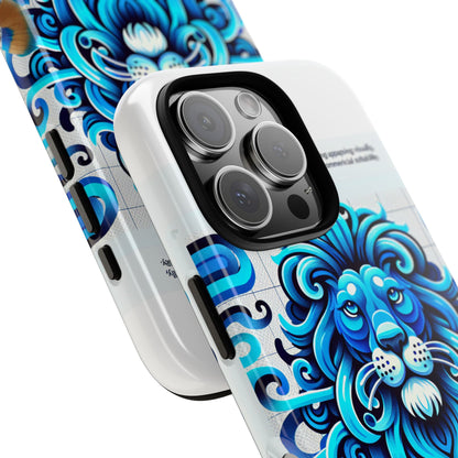 Vibrant 3D Lion Art Phone Case for Stylish Protection and Self-Expression Compatible with iPhone 13, 14, 15 & 16 – all models including Pro, Pro Max & Plus