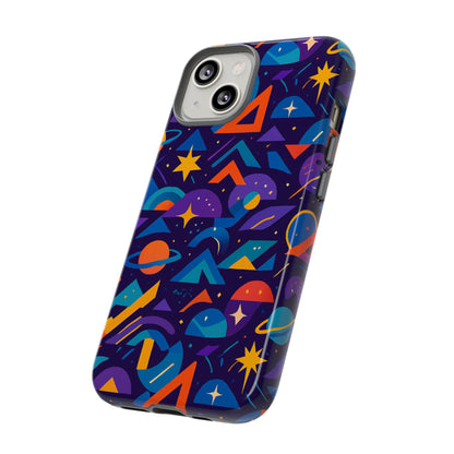 Vibrant Geometric 3D Wrap Protective Phone Case for Unique Accessories Lovers Compatible with iPhone 13, 14, 15 & 16 – all models including Pro, Pro Max & Plus