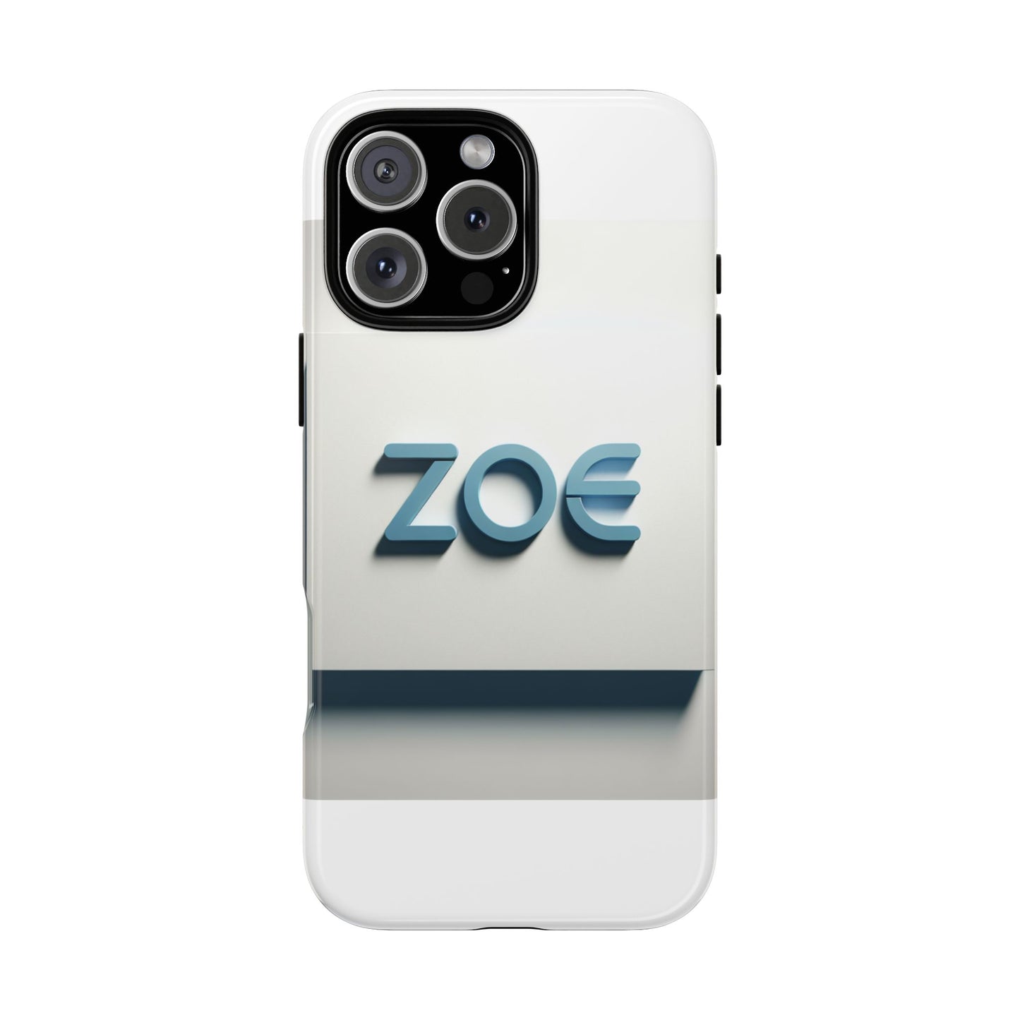 vibrant 3d lettering phone case in blue design for stylish protection compatible with iphone 13, 14, 15 & 16 – all models including pro, pro max & plus