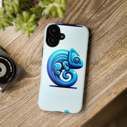 Cool Blue Animal Create 6 Phone Case with 3D Wrap Shockproof TPU Cover for Kids and Teenagers, Anime and Comic Inspired Design