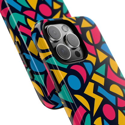 Vibrant Retro Aesthetic Phone Case – Stylish Protection in Multicolour Design – Compatible with iPhone 13, 14, 15 & 16 – All Models Including Pro, Pro Max & Plus
