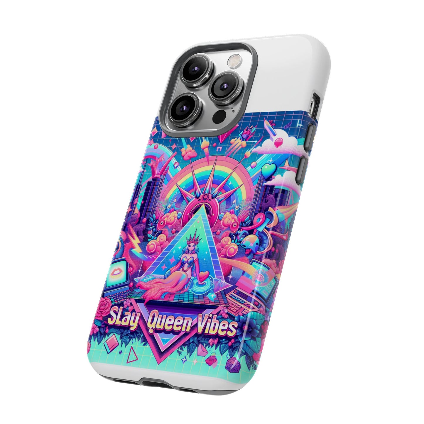slay queen vibes 3d wrap protective phone case for women