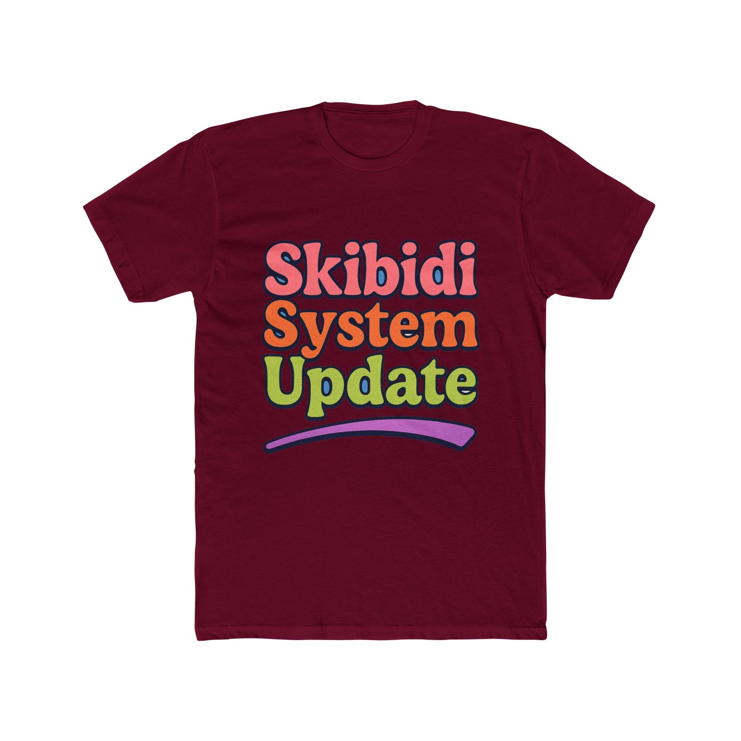 skibidi system update meme multicolor unisex t-shirt - funny graphic tee for all ages