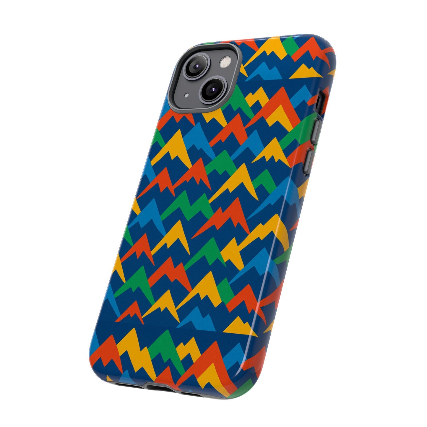 vibrant 3d mountain design phone case for stylish protection – unique accessory compatible with iphone 13, 14, 15 & 16 – all models including pro, pro max & plus