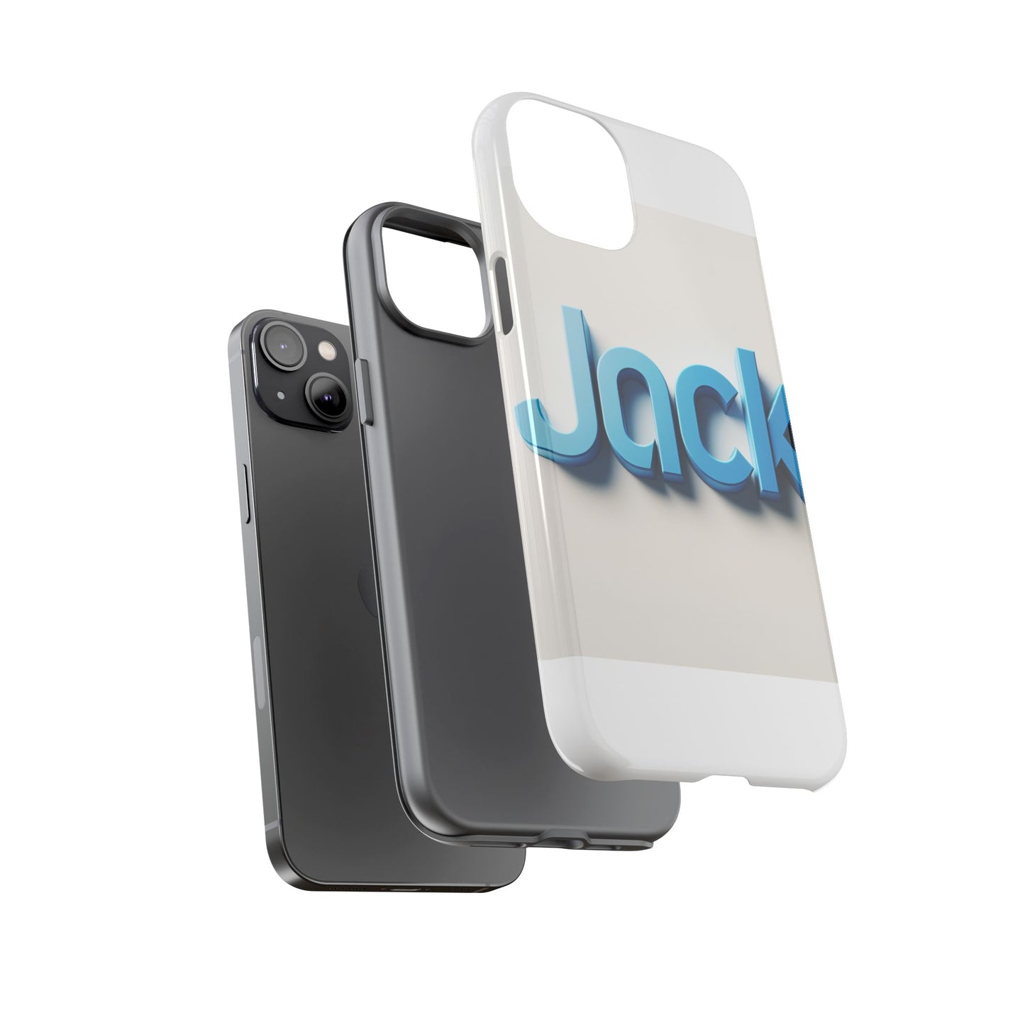 vibrant blue 3d text phone case for stylish protection, unique retro design for men and women, compatible with iphone 13, 14, 15 & 16 – all models including pro, pro max & plus