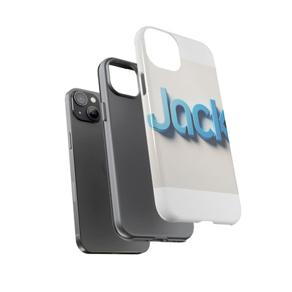 Vibrant Blue 3D Text Phone Case for Stylish Protection, Unique Retro Design for Men and Women, Compatible with iPhone 13, 14, 15 & 16 – all models including Pro, Pro Max & Plus