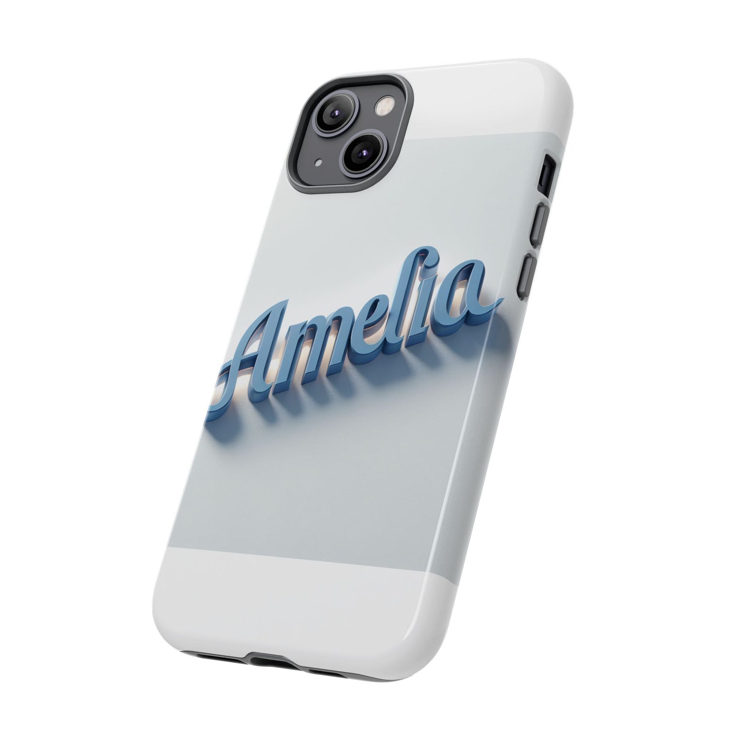 vibrant 3d lettering phone case in blue for self-expression and style compatible with iphone 13, 14, 15 & 16 – all models including pro, pro max & plus