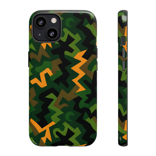 Military Camouflage 3D Protective Phone Case for Men and Women – Unique Stylish Protection Compatible with iPhone 13, 14, 15 & 16 – All Models Including Pro, Pro Max & Plus