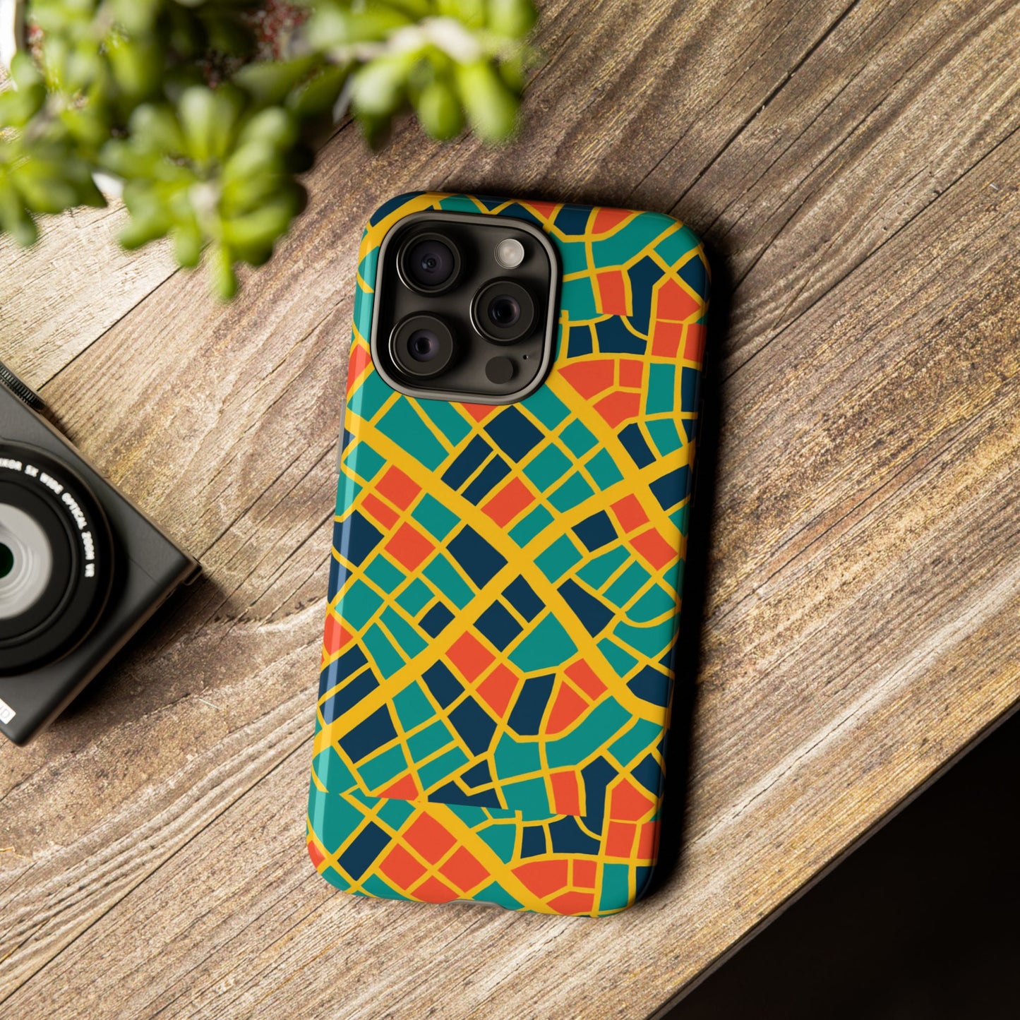 multicolour geometric 3d wrap protective phone case stylish accessory for men and women vibrant design ideal for unique expression compatible with iphone 13, 14, 15 & 16 – all models including pro, pro max & plus