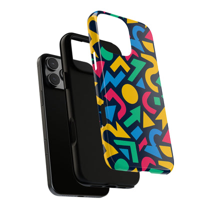 Vibrant 3D Geometric Print Phone Case for Men and Women – Stylish Protection with Multicolour Design, Compatible with iPhone 13, 14, 15 & 16 – All Models Including Pro, Pro Max & Plus