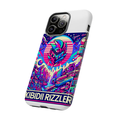 Skibidi Rizzler Protective Phone Case with 3D Wrap Design, Shock Absorbing TPU Silicone, UV Protected, Ideal Gift for Anime and Comic Culture Fans