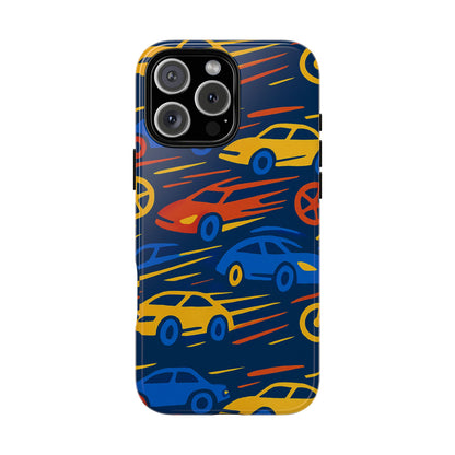 Vibrant 3D Car Design Protective Phone Case for Smartphones Stylish Accessory for Expressive Individuals Compatible with iPhone 13, 14, 15 & 16 – all models including Pro, Pro Max & Plus