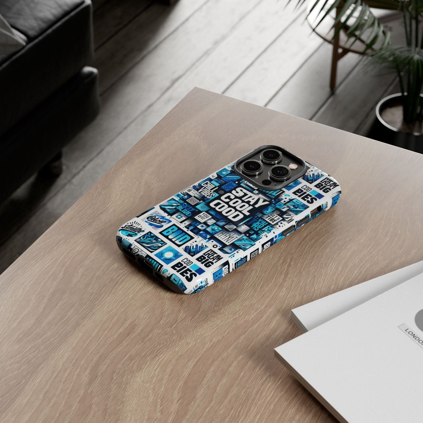 vibrant 3d wrap protective phone case with unique blue graphic design for trendy individuals – stylish protection compatible with iphone 13, 14, 15 & 16 – all models including pro, pro max & plus