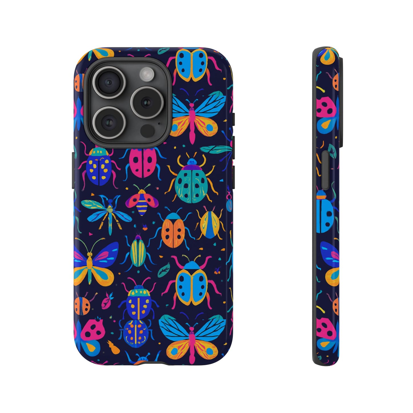 vibrant 3d insect design phone case for stylish protection and unique aesthetic compatible with iphone 13, 14, 15 & 16 – all models including pro, pro max & plus