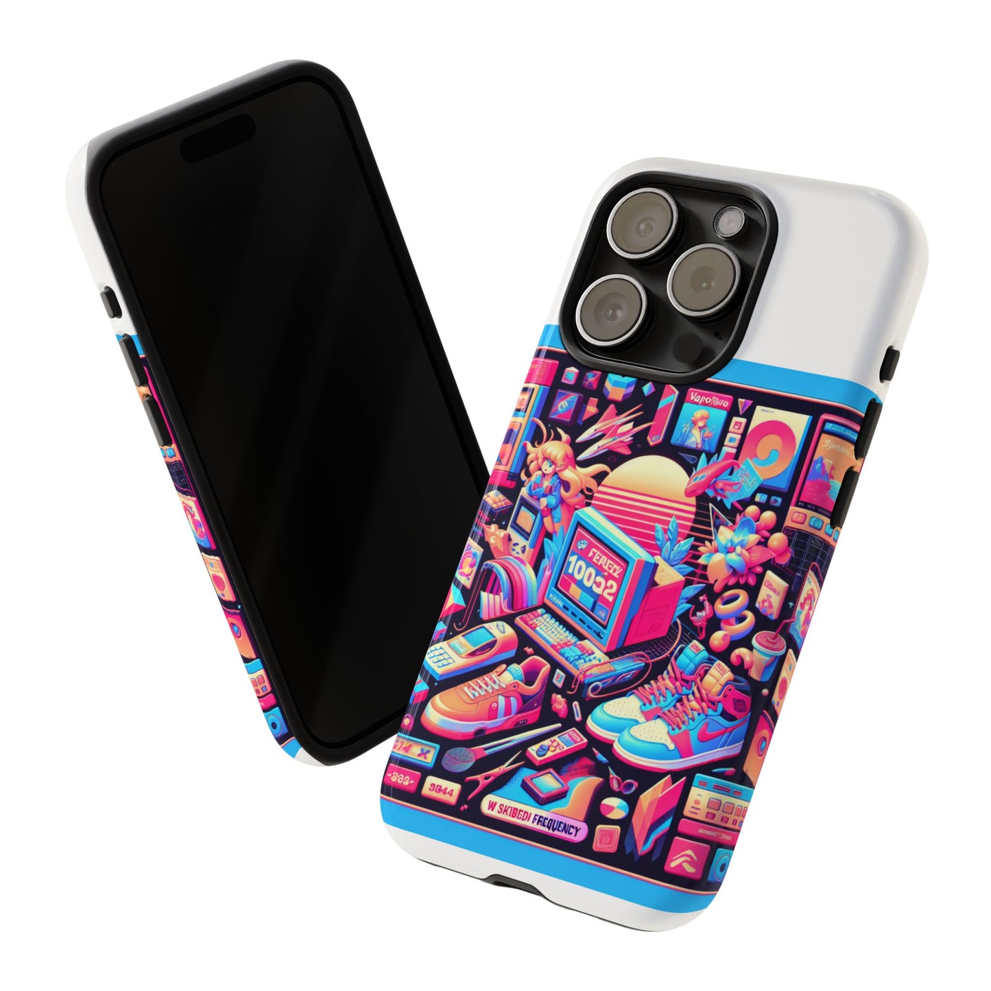 w skibidi frequency 3d wrap protective phone case for anime lovers, durable tpu silicone, shock absorbing, uv protected, glossy or matte finish, unique gift idea