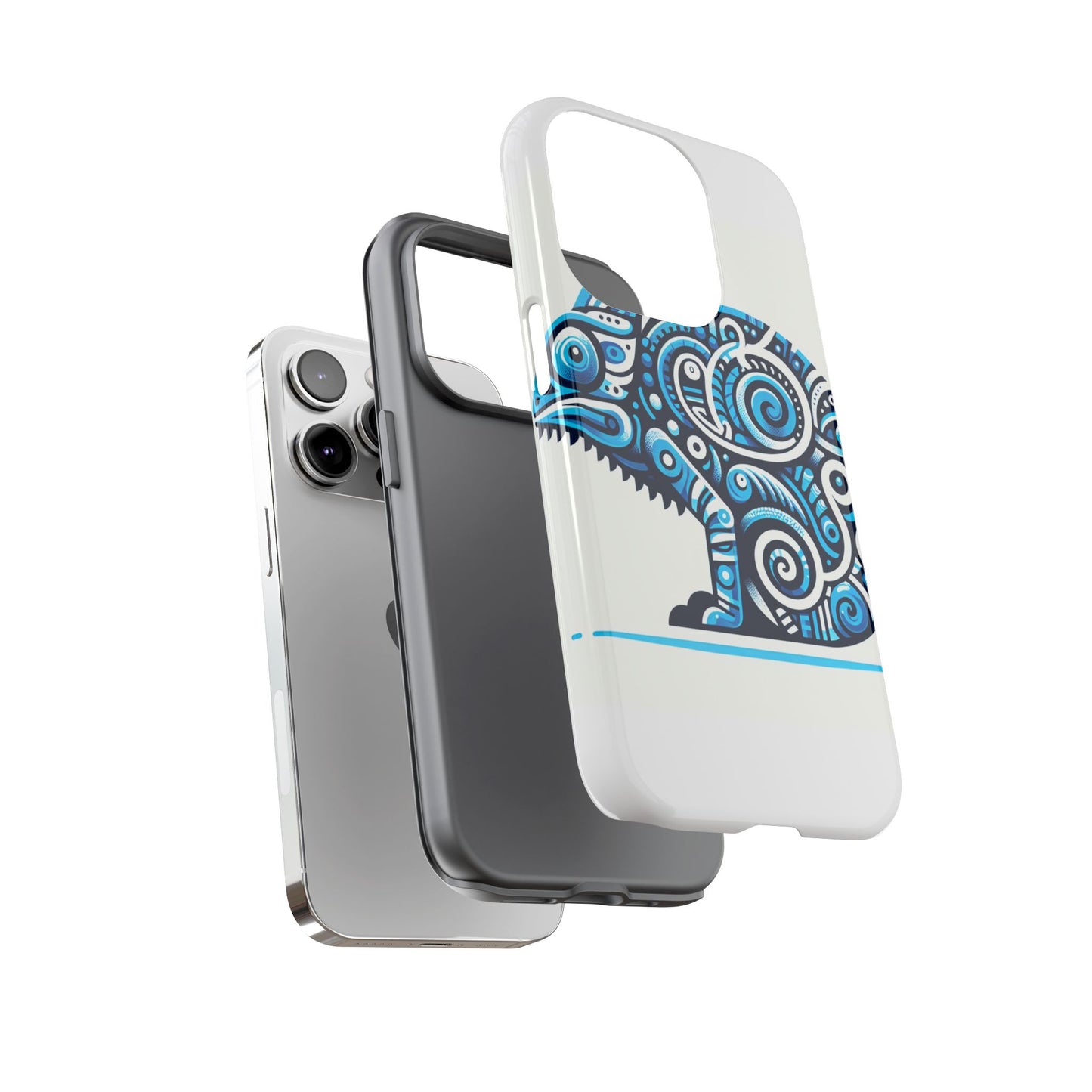 vibrant 3d chameleon design protective phone case for creative individuals stylish protection compatible with iphone 13, 14, 15 & 16 – all models including pro, pro max & plus