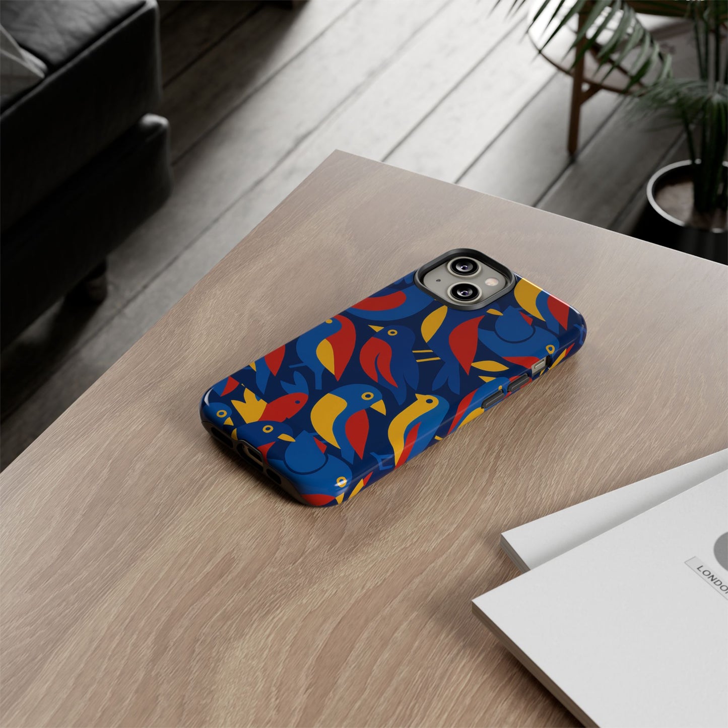 vibrant 3d wrap protective phone case with colourful bird design stylish accessory for men and women compatible with iphone 13, 14, 15 & 16 – all models including pro, pro max & plus