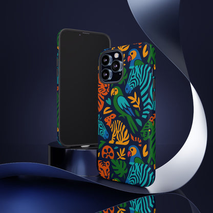 Vibrant 3D Animal Print Phone Case for Stylish Protection – Unique Accessory for Men and Women Compatible with iPhone 13, 14, 15 & 16 – all models including Pro, Pro Max & Plus