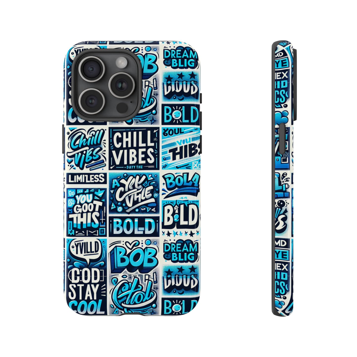 blue pattern image 8 vibrant 3d wrap phone case for men women shock absorbing durable silicone cover with uv protection
