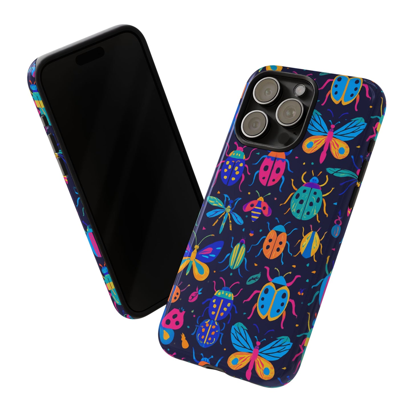 vibrant 3d insect design phone case for stylish protection and unique aesthetic compatible with iphone 13, 14, 15 & 16 – all models including pro, pro max & plus
