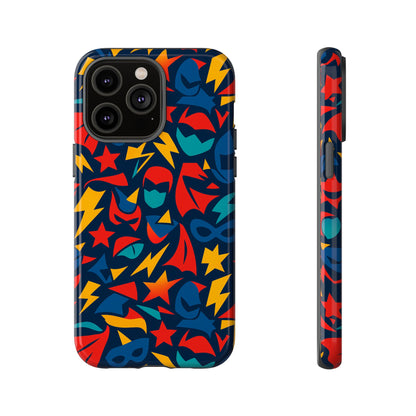 Vibrant Superhero Protective Phone Case with 3D Wrap Design – Stylish Unisex Protection for Smartphones Compatible with iPhone 13, 14, 15 & 16 – All Models Including Pro, Pro Max & Plus