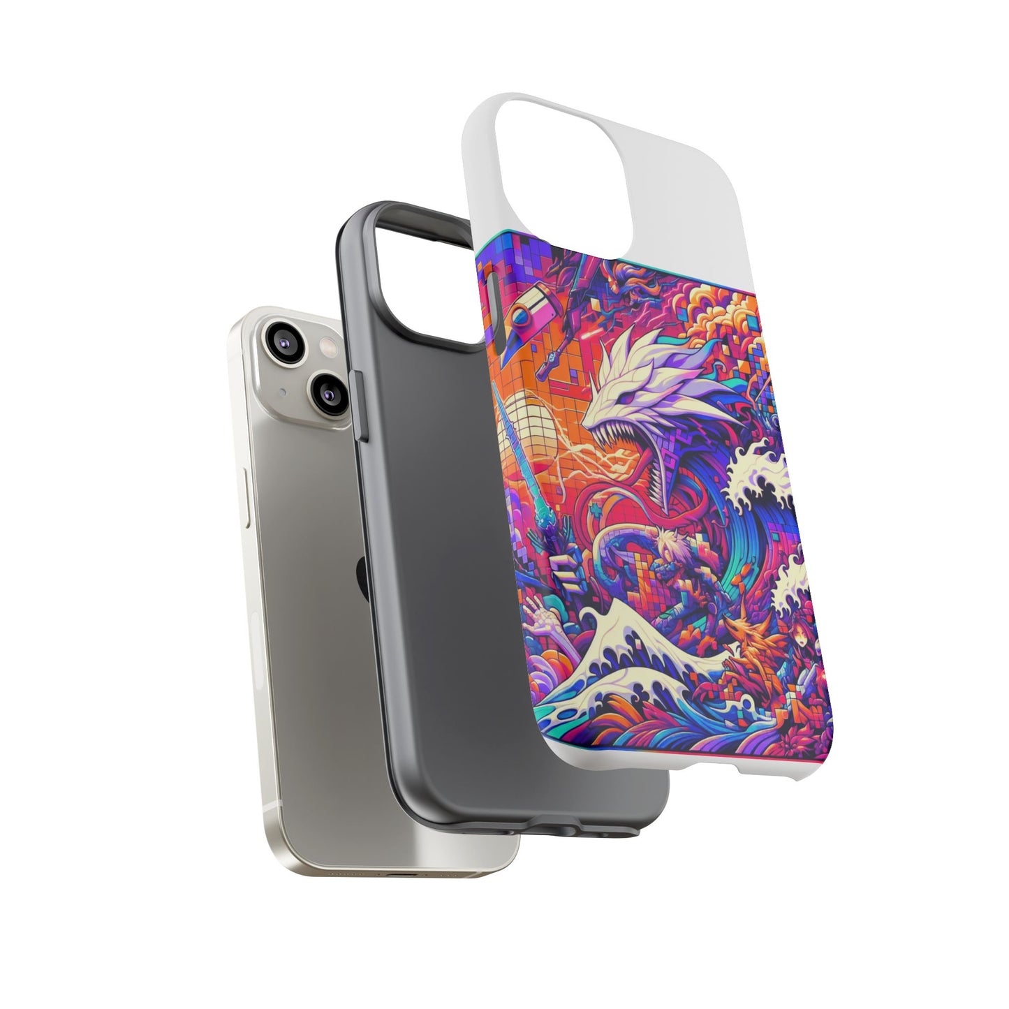 whopper whopper sigma stopper protective phone case 3d wrap, durable shock absorption, uv protection, stylish anime design for men and women