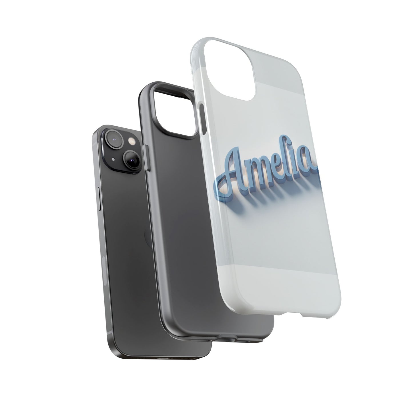 coolname amelia blue anime inspired 3d wrap phone case for women and teens shockproof tpu cover with vivid design and uv protection