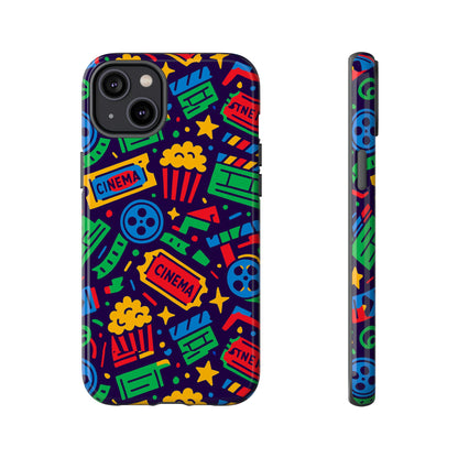 Vibrant Multicolour Cinema-Themed 3D Wrap Protective Phone Case for Self-Expression Stylish Protection Compatible with iPhone 13, 14, 15 & 16 – all models including Pro, Pro Max & Plus