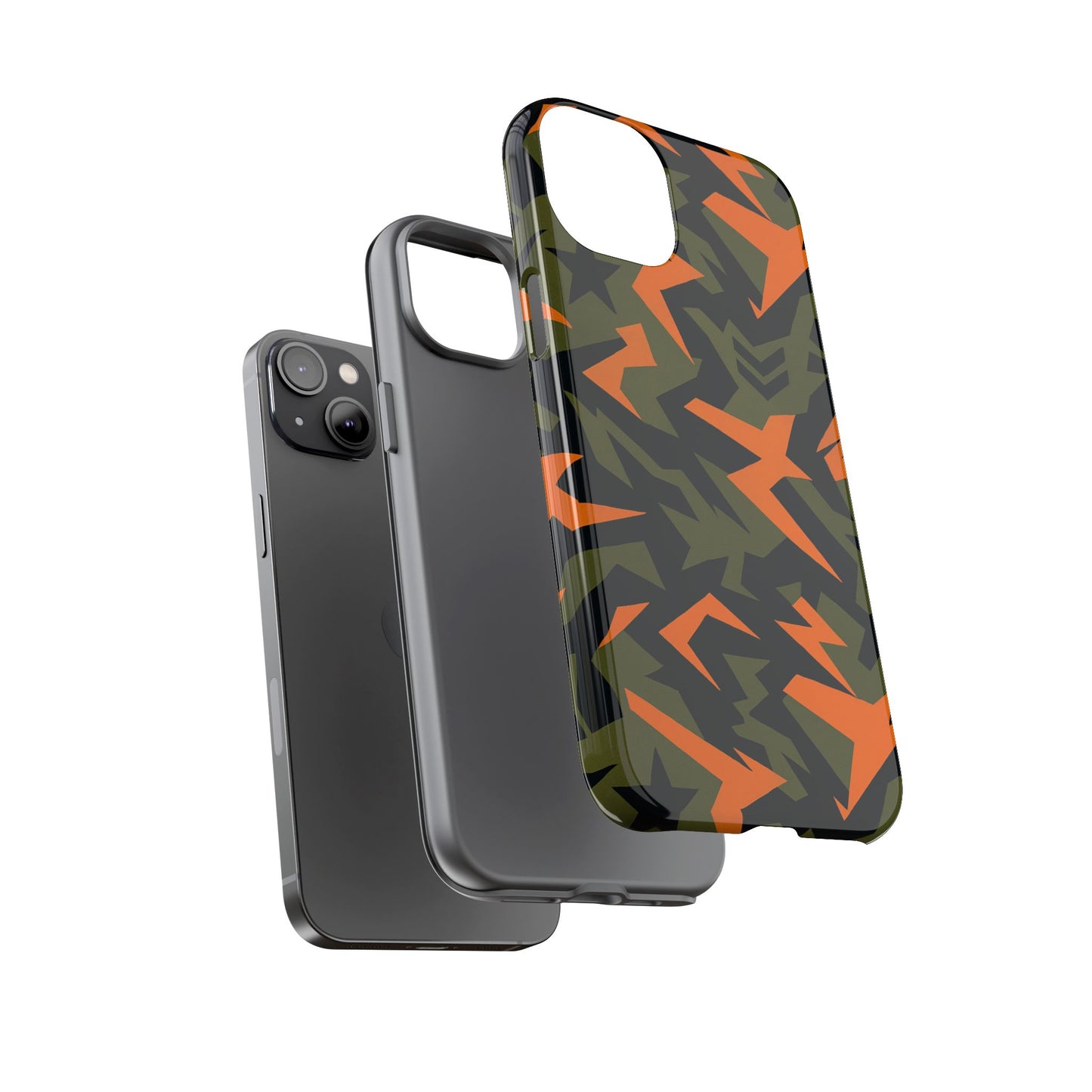 military camouflage 3d wrap protective phone case for bold expression and unique style compatible with iphone 13, 14, 15 & 16 – all models including pro, pro max & plus