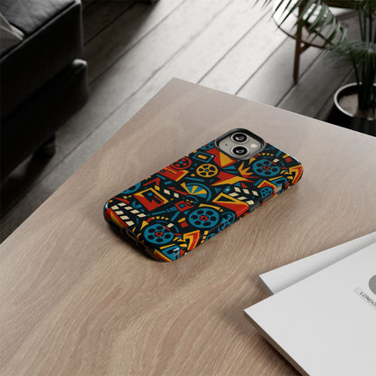 Vibrant Retro Movie-Inspired Protective Phone Case with 3D Design for Stylish Protection Compatible with iPhone 13, 14, 15 & 16 – All Models Including Pro, Pro Max & Plus