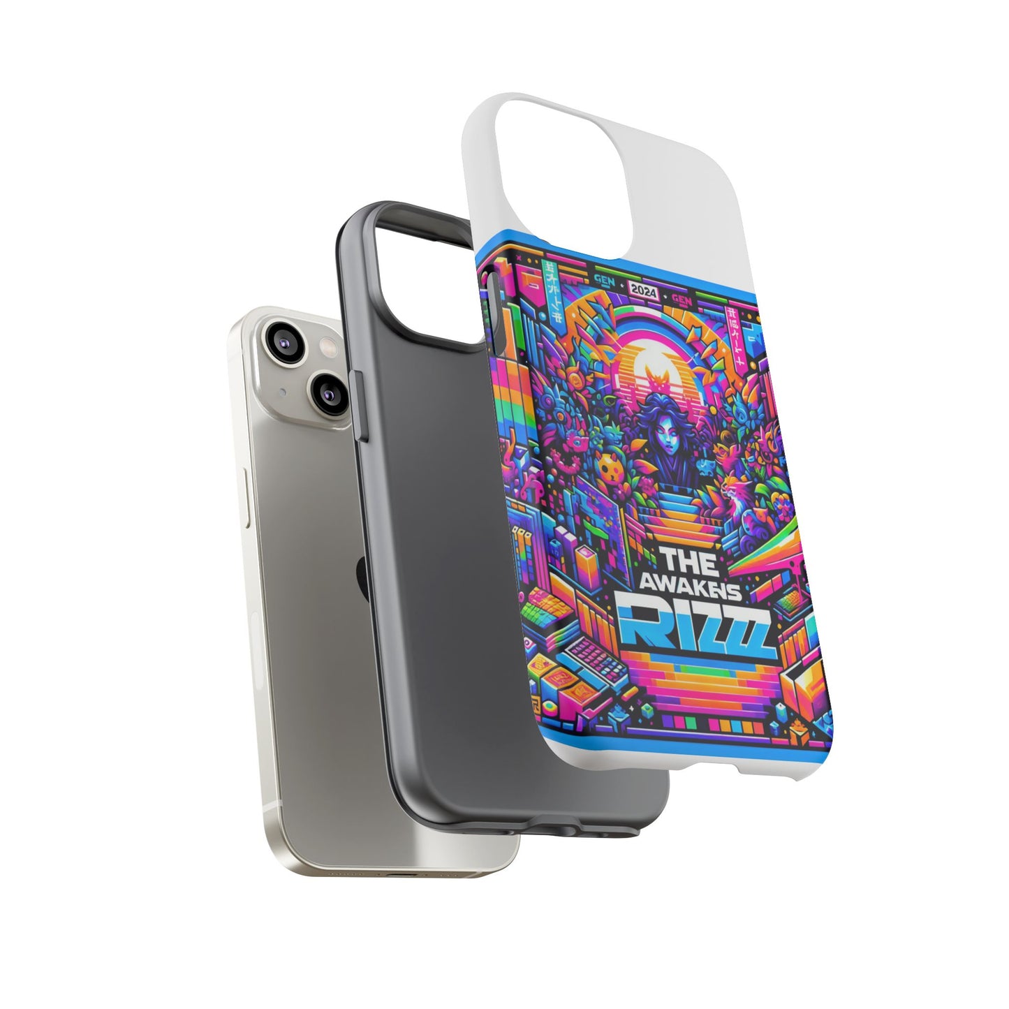 the rizz awakens 3d wrap protective phone case for anime and comic lovers
