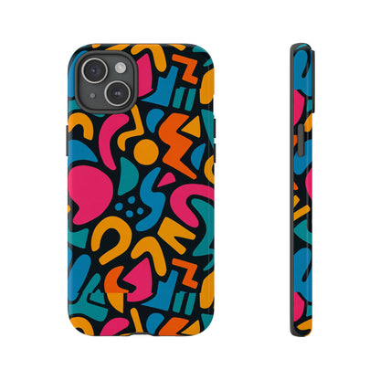Vibrant Multicolour Abstract 3D Wrap Phone Case for Stylish Protection, Unisex Smartphone Cover, Compatible with iPhone 13, 14, 15 & 16 – all models including Pro, Pro Max & Plus