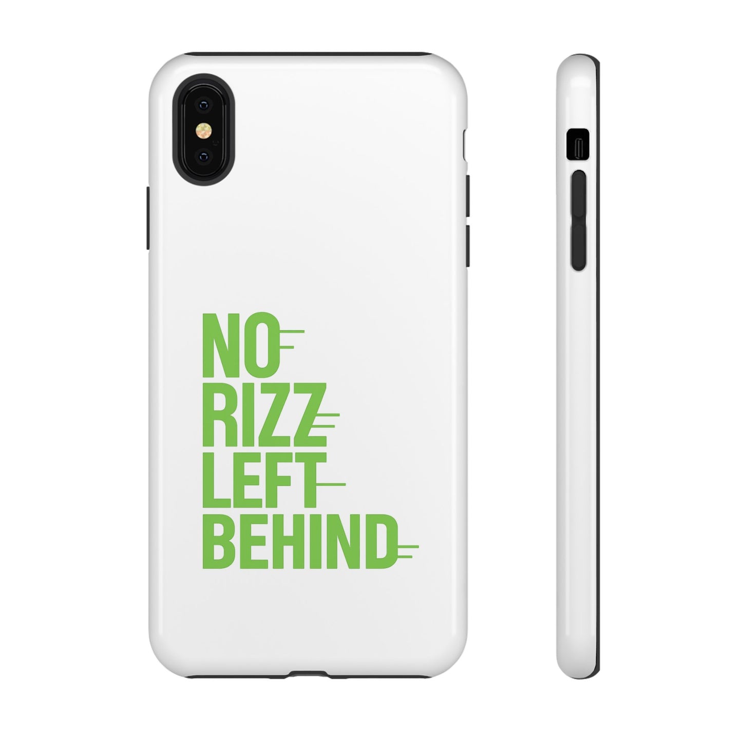 copy of tough cases - no rizz left behind phone case for ultimate protection and style, impact-resistant, dual layer, vibrant design, perfect gift for adults