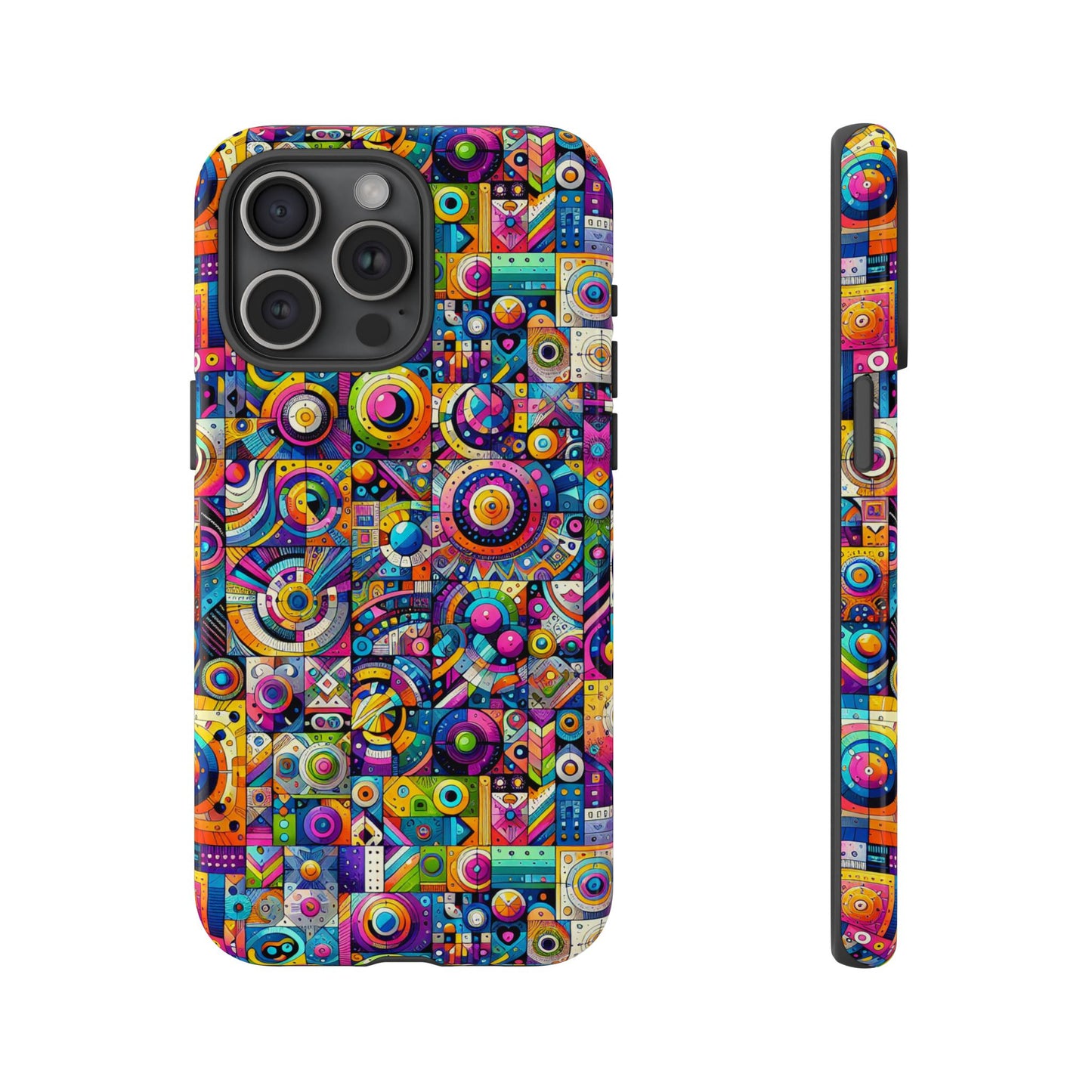 pattern image 3 vibrant shockproof phone case for anime and comic fans - stylish protection and colourful art finish – compatible with iphone 13, 14, 15 & 16 – all models including pro, pro max & plus