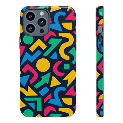 Vibrant 3D Geometric Print Phone Case for Men and Women – Stylish Protection with Multicolour Design, Compatible with iPhone 13, 14, 15 & 16 – All Models Including Pro, Pro Max & Plus