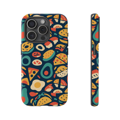Vibrant Food-Themed Protective Phone Case with 3D Design for Stylish Protection Compatible with iPhone 13, 14, 15 & 16 – all models including Pro, Pro Max & Plus