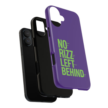 Tough Phone Case - No Rizz Left Behind - Durable, Stylish Protection for Active Lifestyles - Impact-Resistant, Dual Layer, Shock-Absorbing TPU - Perfect Gift for Tech Lovers