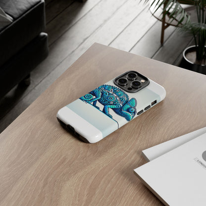 Vibrant 3D Chameleon Print Glossy Phone Case for Eye-Catching Protection Compatible with iPhone 13, 14, 15 & 16 – all models including Pro, Pro Max & Plus