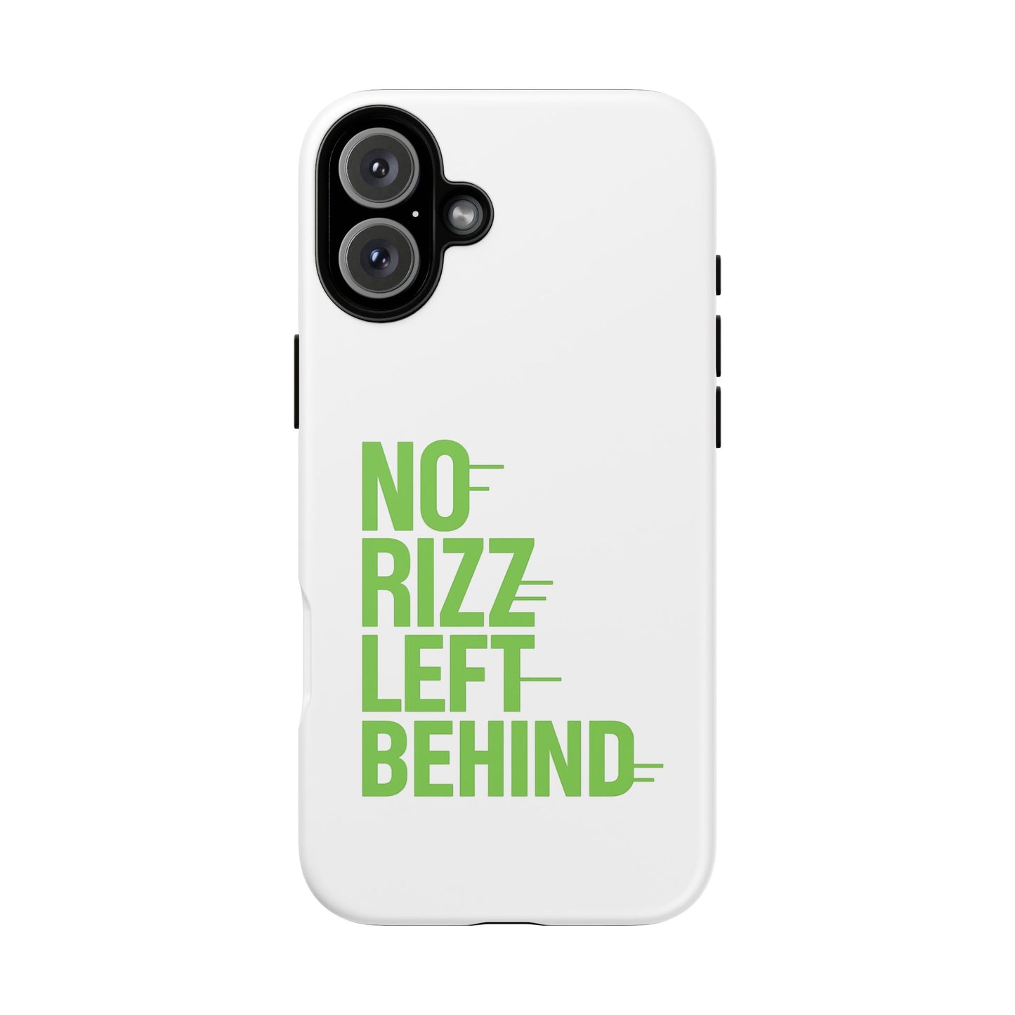 copy of tough cases - no rizz left behind phone case for ultimate protection and style, impact-resistant, dual layer, vibrant design, perfect gift for adults