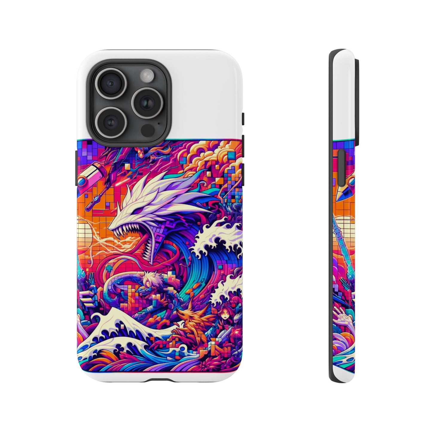 whopper whopper sigma stopper protective phone case 3d wrap, durable shock absorption, uv protection, stylish anime design for men and women