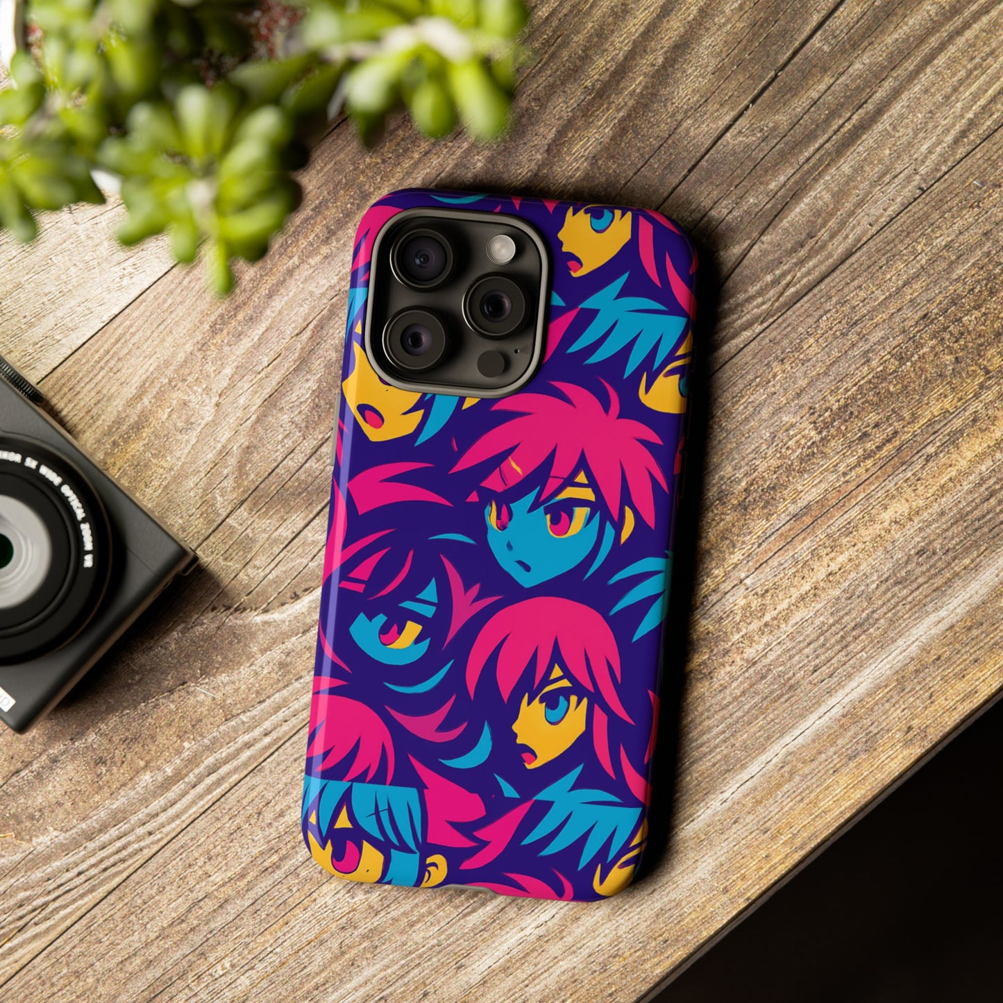 vibrant 3d anime phone case with retro design for stylish protection – unique accessory for self-expression compatible with iphone 13, 14, 15 & 16 – all models including pro, pro max & plus
