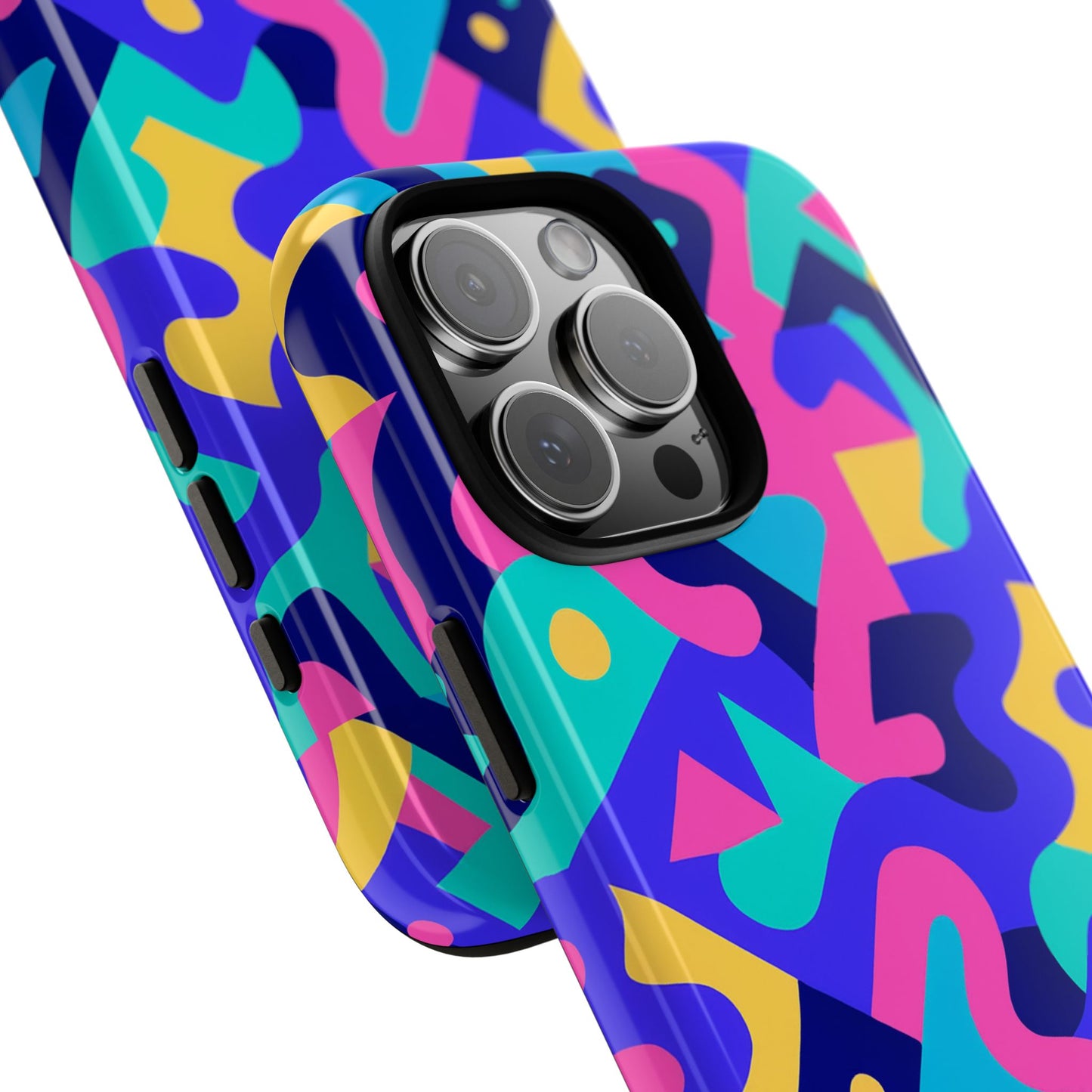 vibrant abstract pattern protective phone case stylish accessory for unique expression compatible with iphone 13, 14, 15 & 16 – all models including pro, pro max & plus