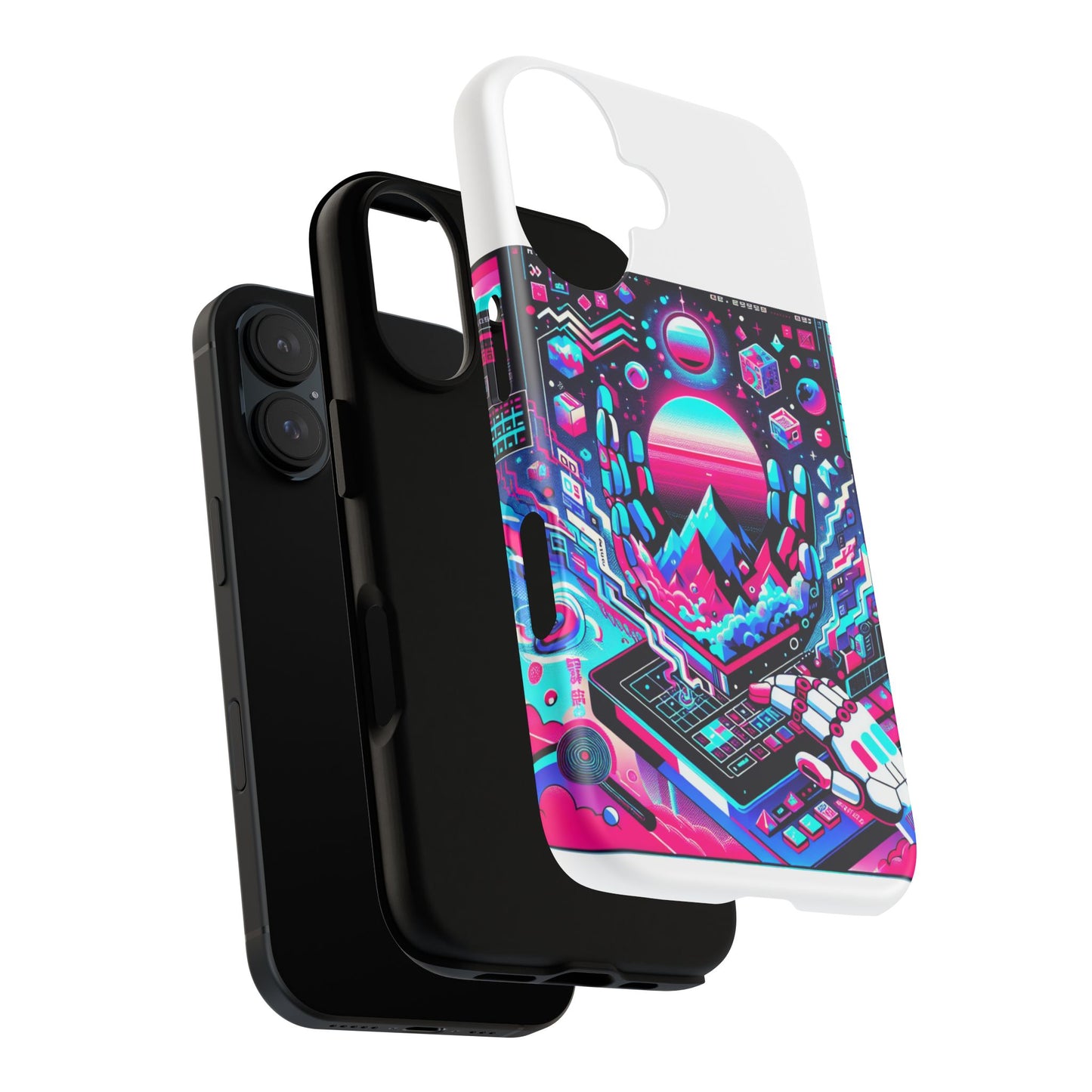 ratio-proof aura protective phone case with 3d wrap design, uv protection, and shock absorption for anime and comic culture fans