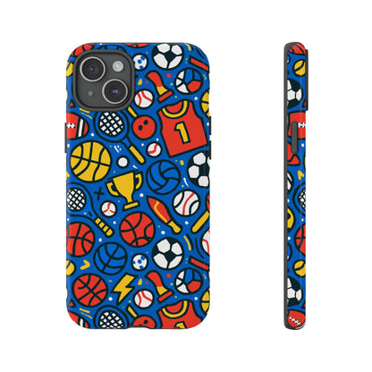 Vibrant Sports-Themed Protective Phone Case with 3D Design for Unique Style – Compatible with iPhone 13, 14, 15 & 16 – All Models Including Pro, Pro Max & Plus