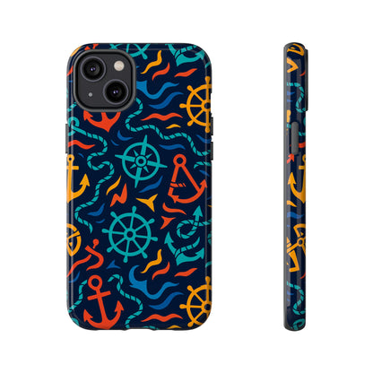 Nautical Multicolor Protective Phone Case with 3D Wrap Design for Unique Style and Self-Expression Compatible with iPhone 13, 14, 15 & 16 – all models including Pro, Pro Max & Plus