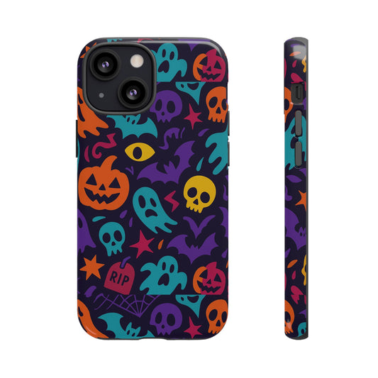 Vibrant Horror Themed Protective Phone Case with 3D Wrap Design for Unique Expression Compatible with iPhone 13, 14, 15 & 16 – All Models Including Pro, Pro Max & Plus