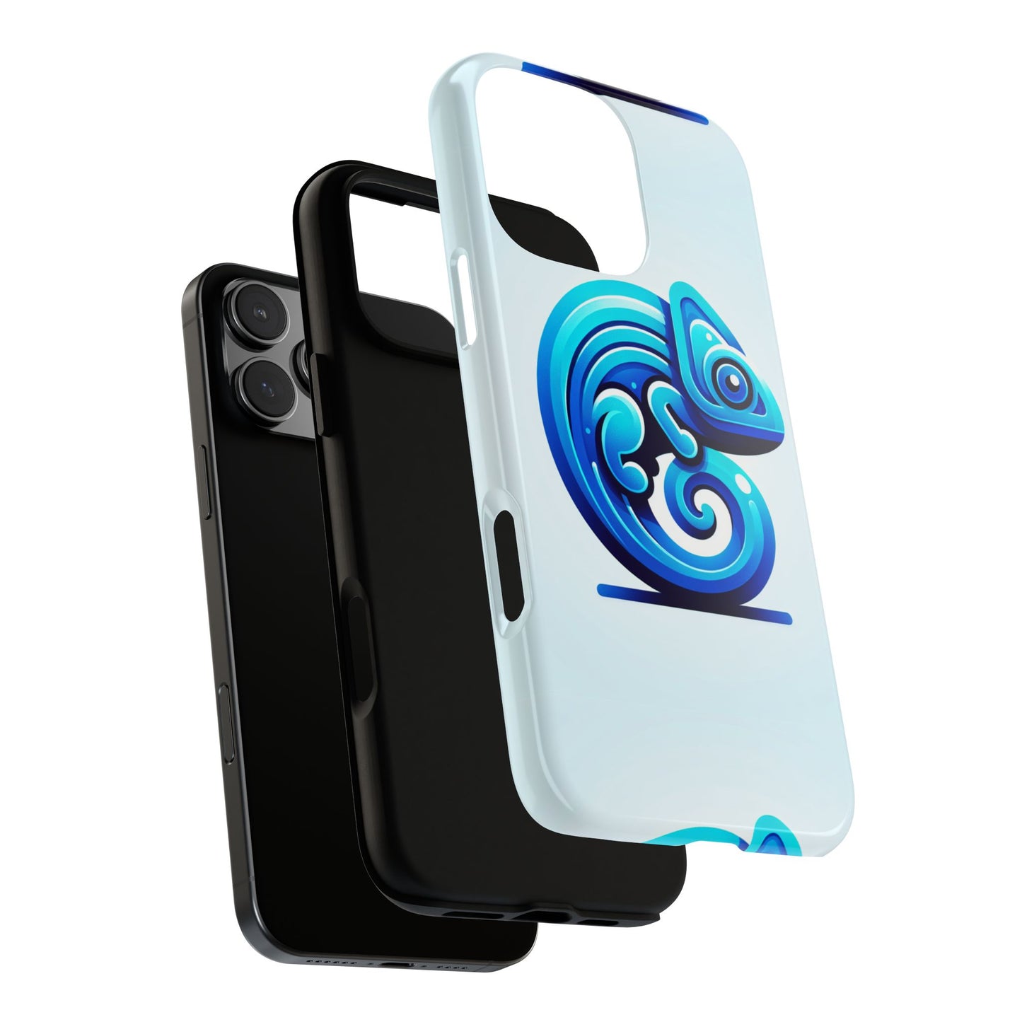 cool blue animal create 6 phone case with 3d wrap shockproof tpu cover for kids and teenagers, anime and comic inspired design