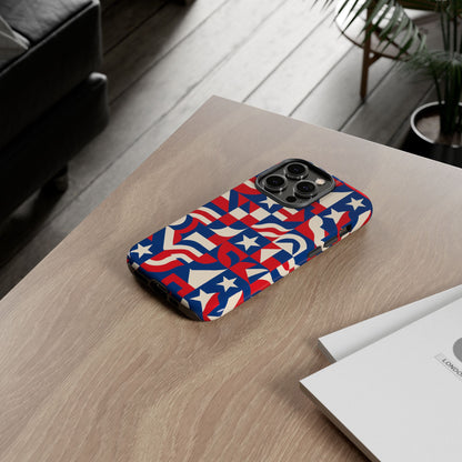 Vibrant Geometric 3D Wrap Protective Phone Case in Multicolour Design for Stylish Protection - Ideal for Men and Women, Compatible with iPhone 13, 14, 15 & 16 – all models including Pro, Pro Max & Plus